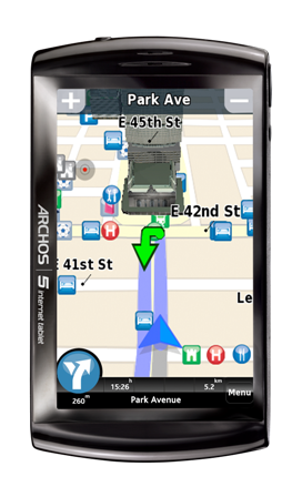 ARCHOS 5 Internet Tablet_GPS - POI_vignette
