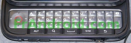 Le clavier du Motorola Dext