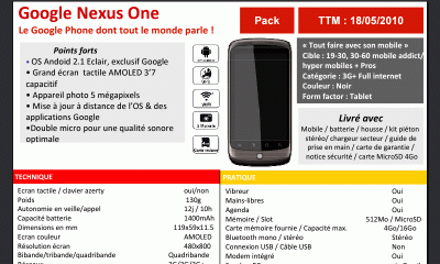 Nexus One disponible chez SFR le 18 mai ?