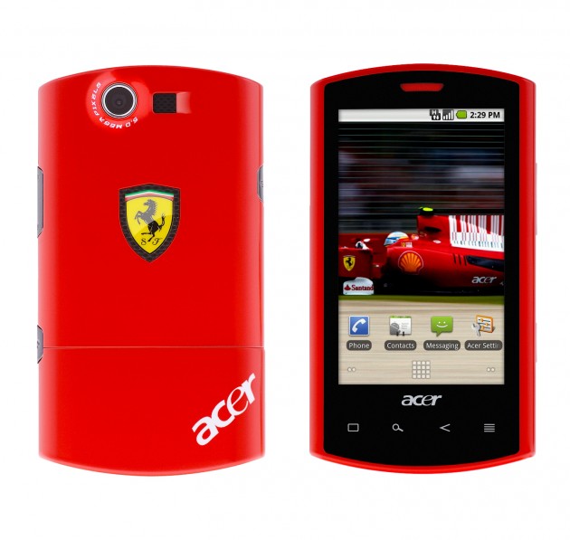 Acer Liquid E Ferrari back and front