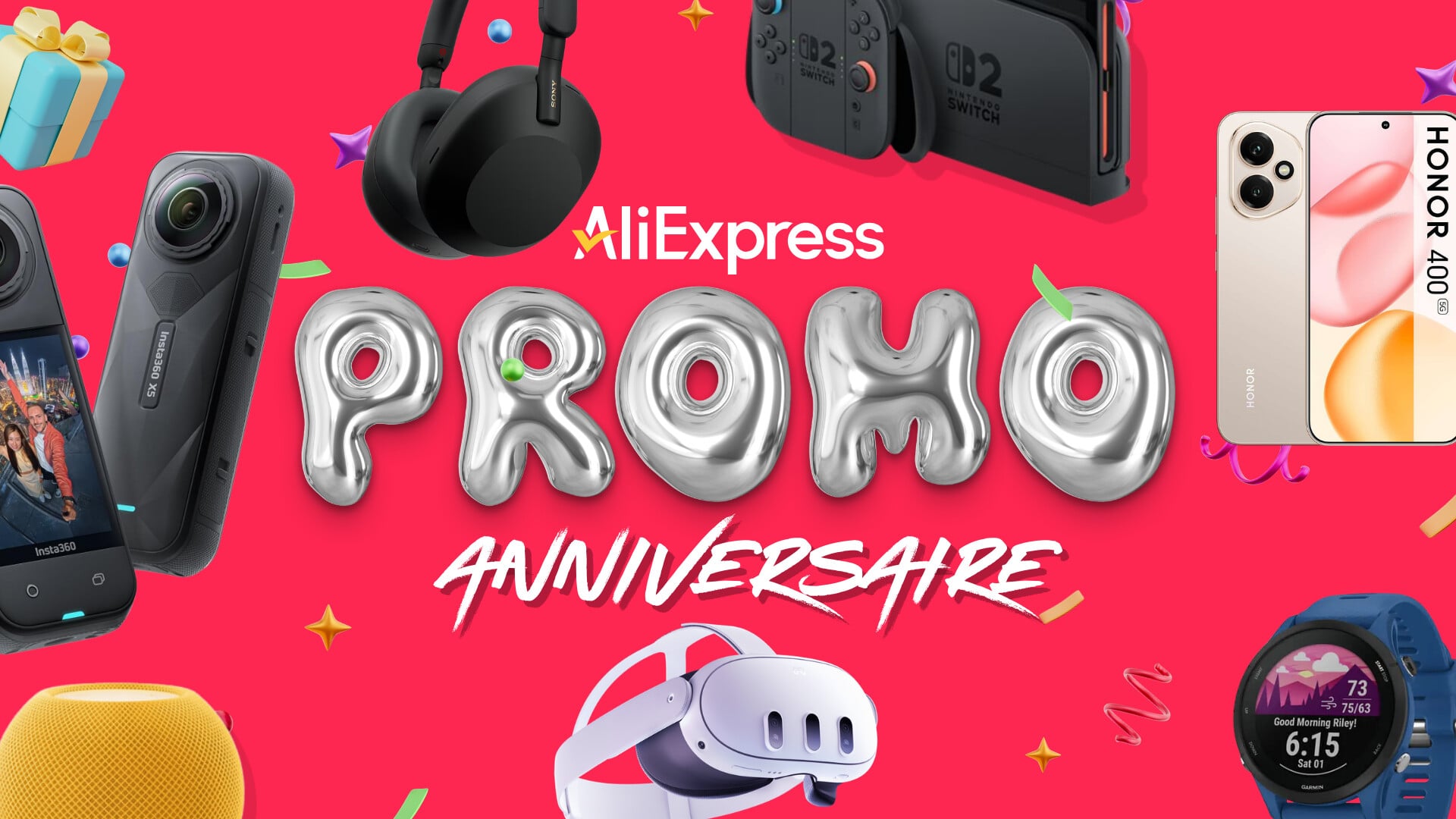 Switch 2, Insta360, Sony : voici toutes les meilleures offres tech de l’anniversaire AliExpress